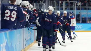 Why is the USA Olympic Hockey Team all College Players?