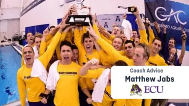 ECU Swimming & Diving Coach Matthew Jabs Offers Recruiting Advice