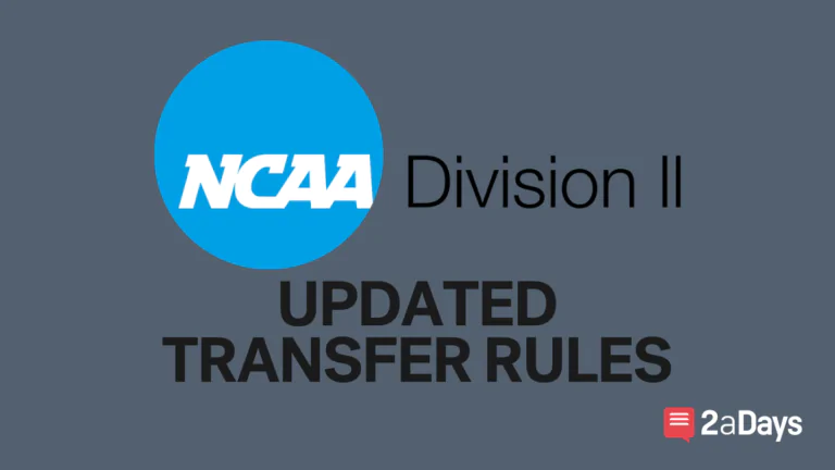 Updated 2023/2024 Division II Transfer Rules