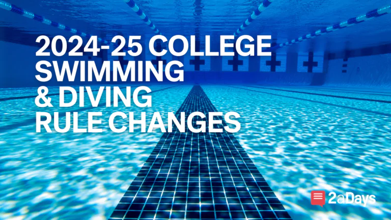 NCAA Swimming & Diving Rule Changes 2024-25
